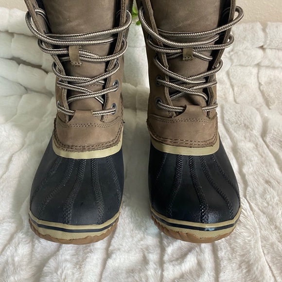 Sorel Slimpack II Lace Winter Brown Boot - Picture 3 of 9